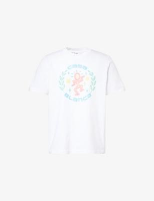 Dance Joy Printed Cotton T-Shirt by CASABLANCA