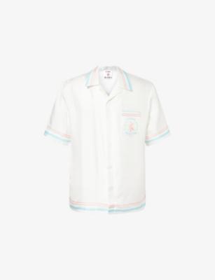 Dance Joy Short-Sleeve Silk Shirt by CASABLANCA