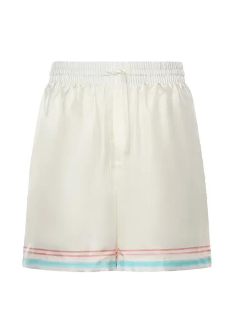 Dance Joy pocket-detail drawstring silk shorts by CASABLANCA