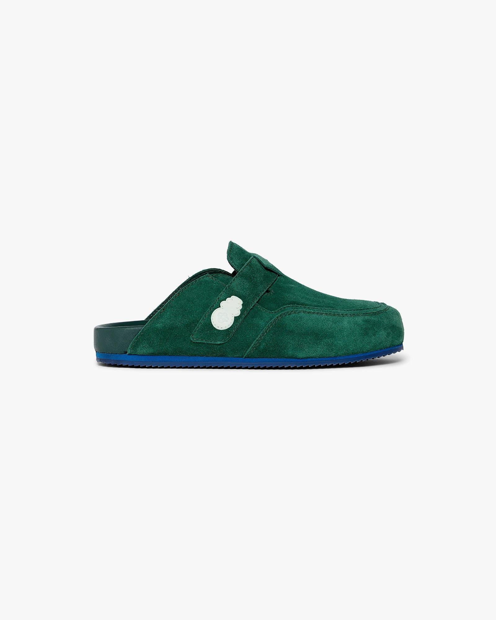 Dark Green Leather Outdoor Mule by CASABLANCA