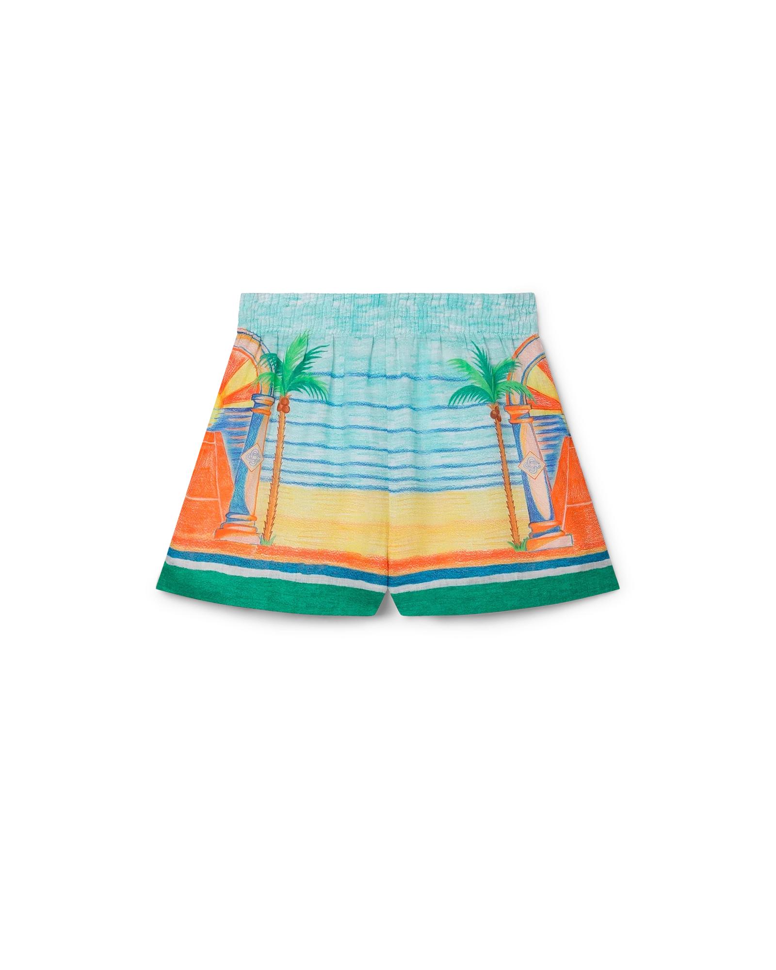 Day of Victory Linen Shorts by CASABLANCA