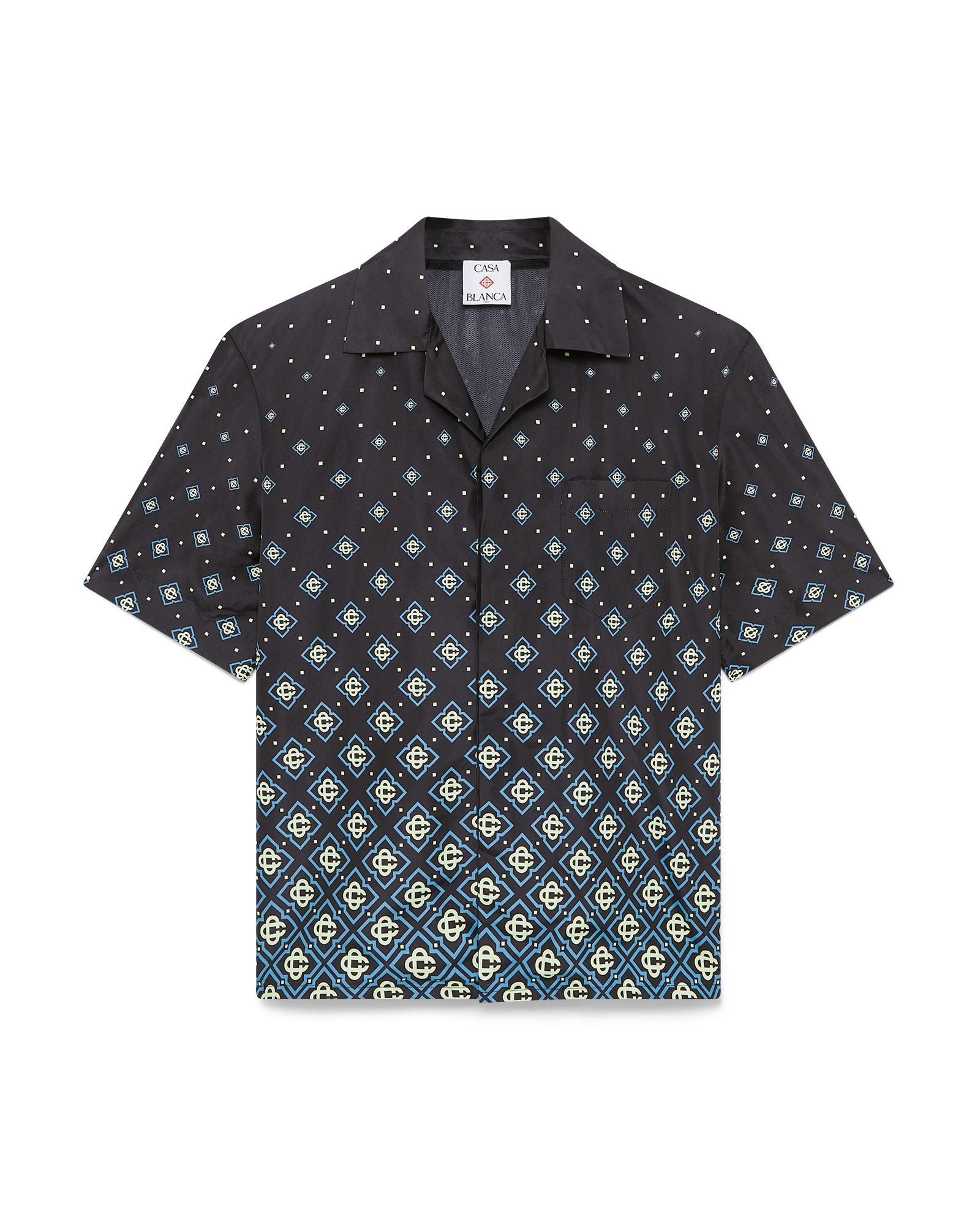 Degrade Monogram Short Sleeve Swimwear by CASABLANCA