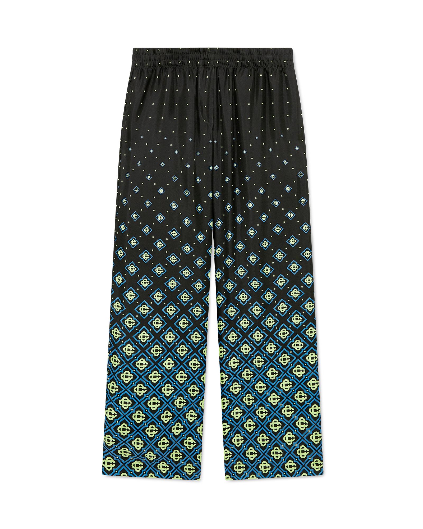 Degrade Monogram Silk Trousers by CASABLANCA