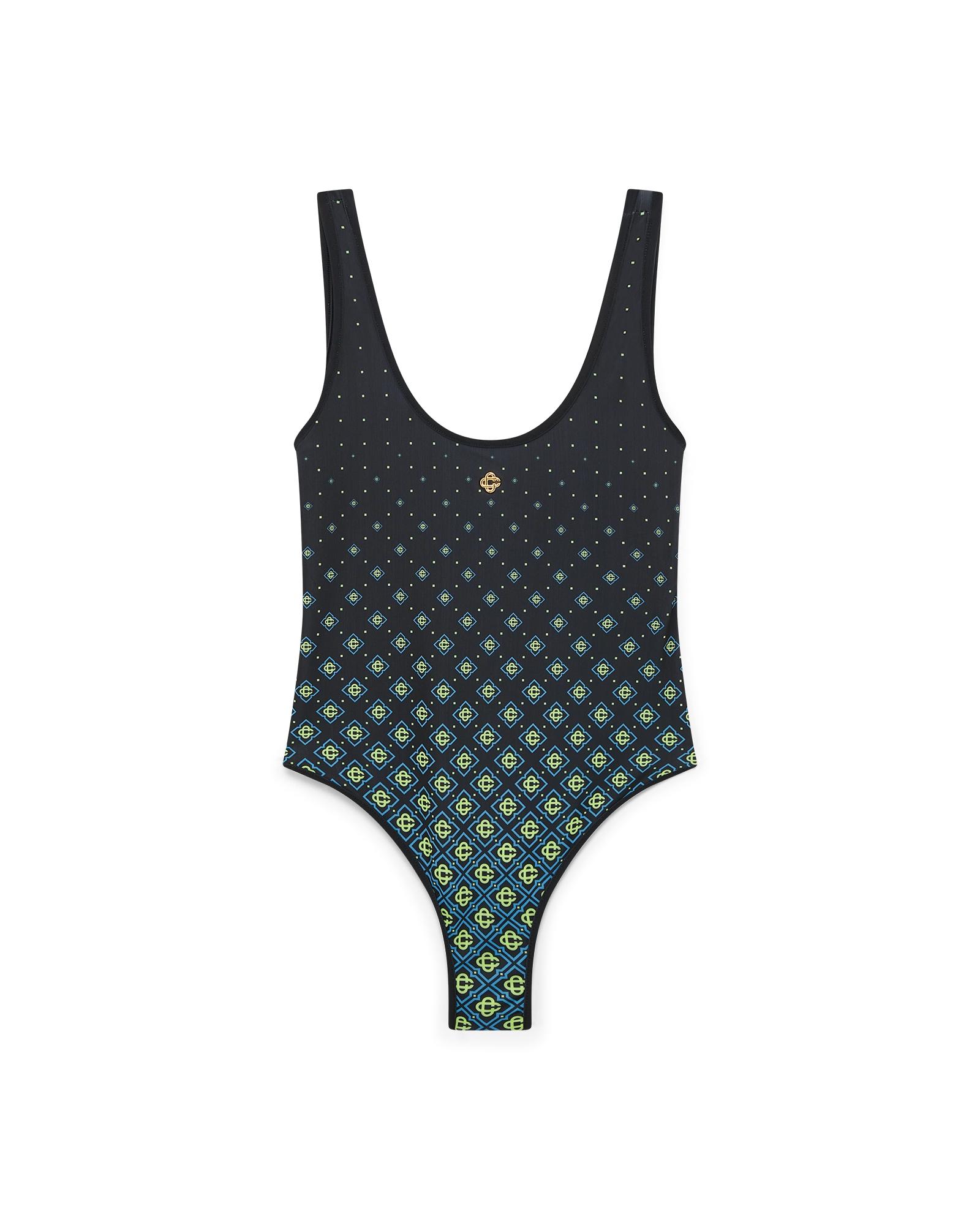 Degrade Monogram Swimsuit by CASABLANCA