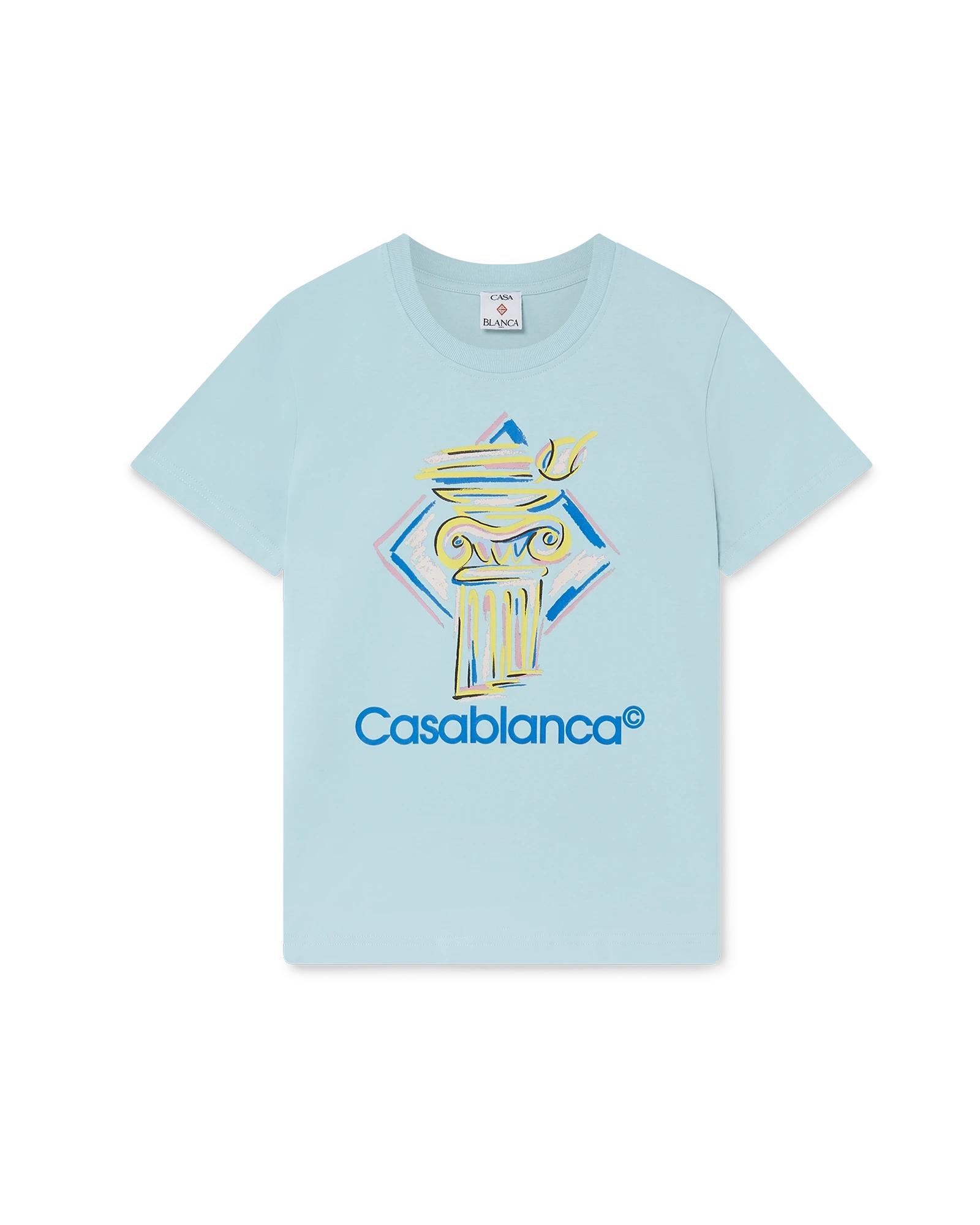 Diamond Column Short Sleeve T-Shirt by CASABLANCA