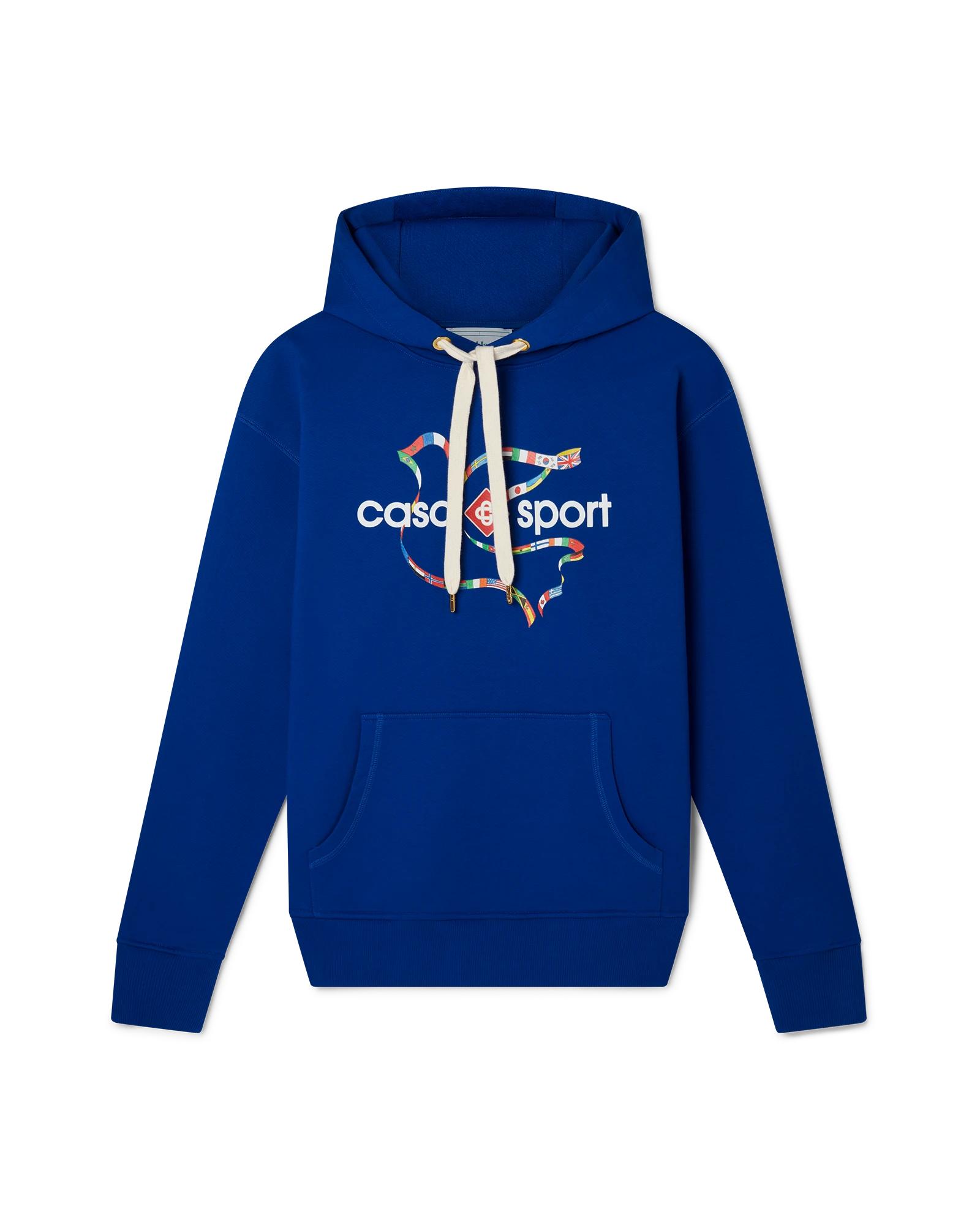 Drapeau De Collombes Hooded Sweatshirt by CASABLANCA