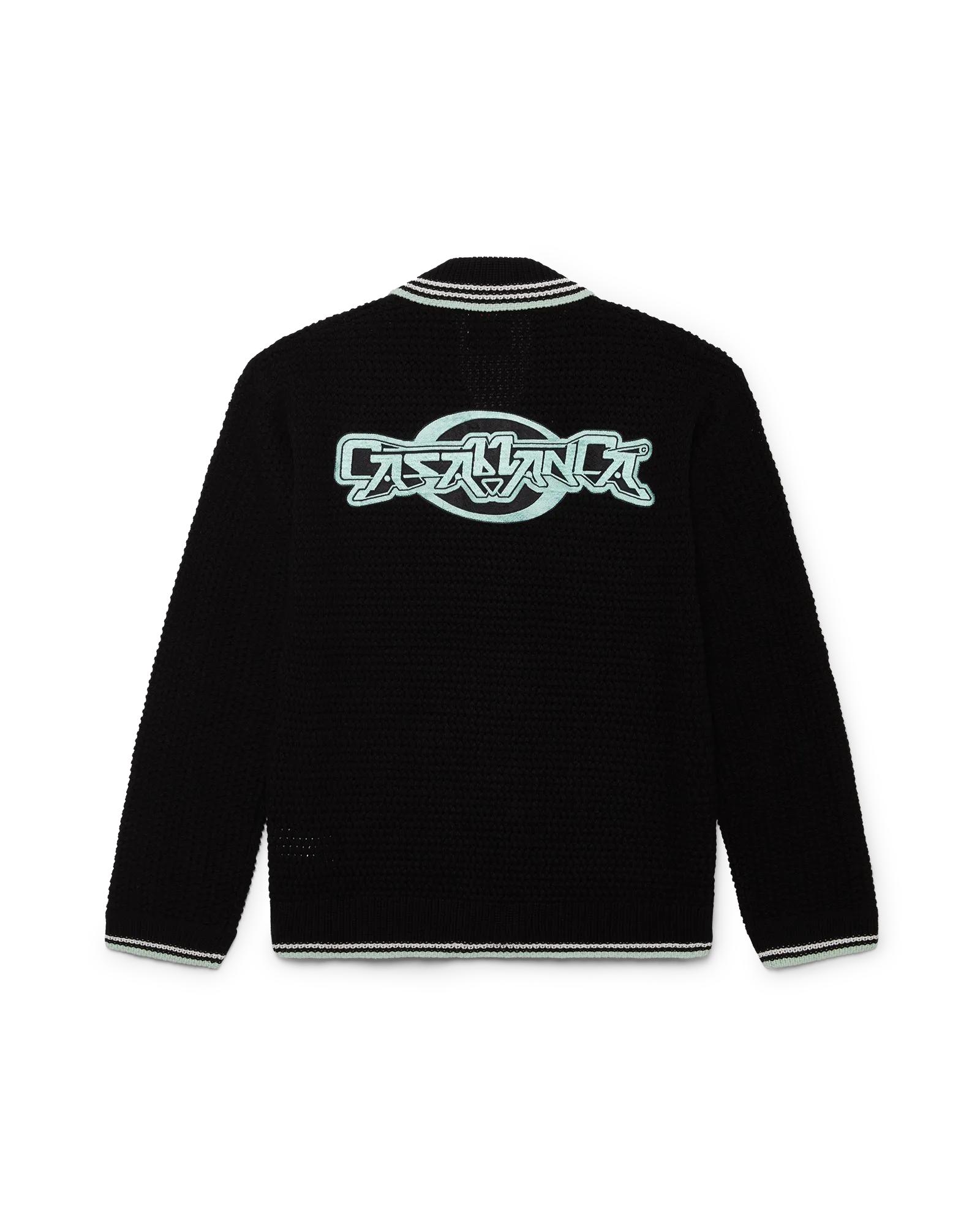 Embroidered Cotton Crochet Long Sleeve Shirt by CASABLANCA