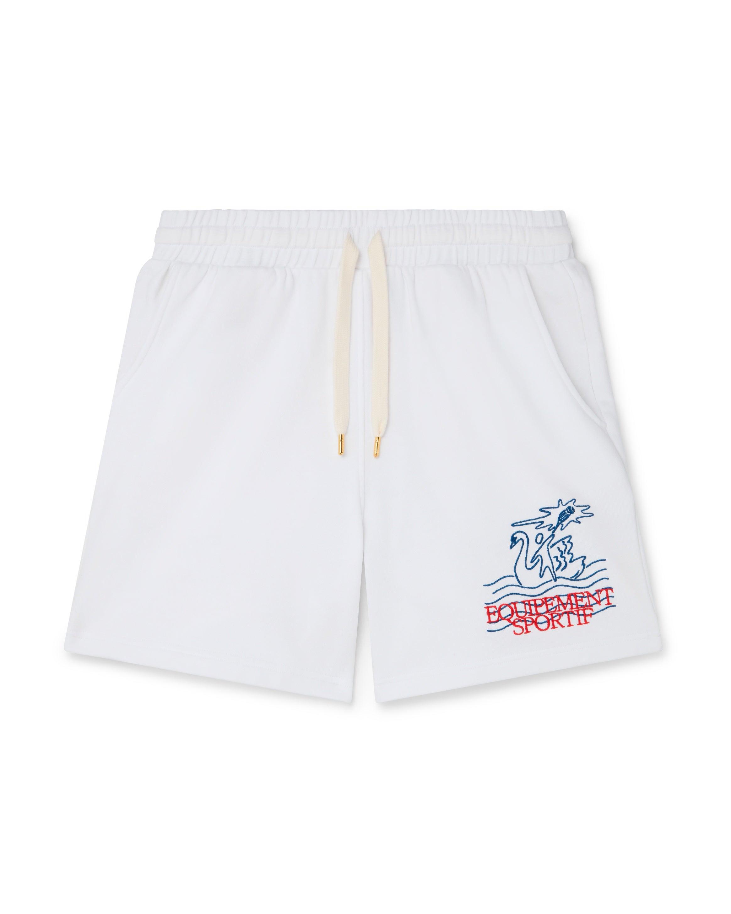 Equipement Sportif Embroidered Jersey Shorts by CASABLANCA Equipement Sportif Embroidered Jersey Shorts by CASABLANCA