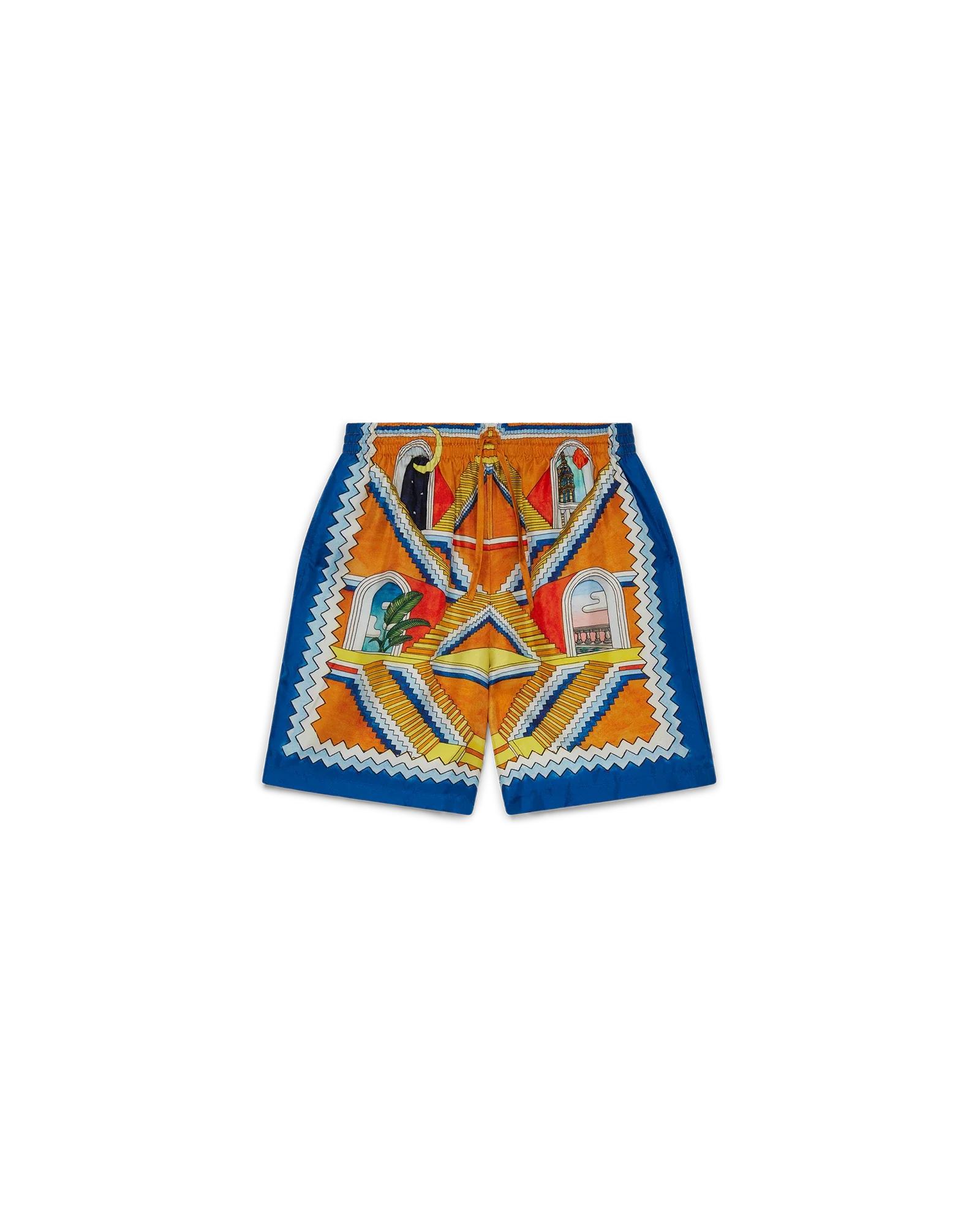 Escalier Infini Silk Shorts by CASABLANCA