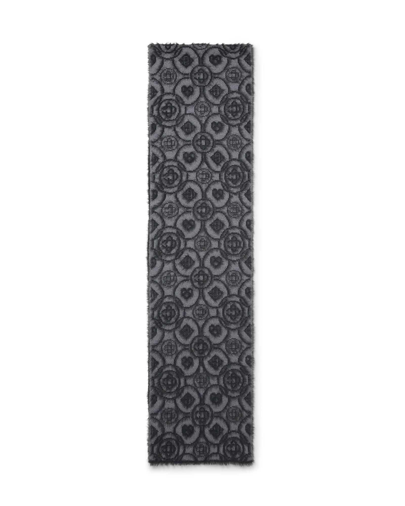 Fluffy Monogram Mohair Scarf by CASABLANCA