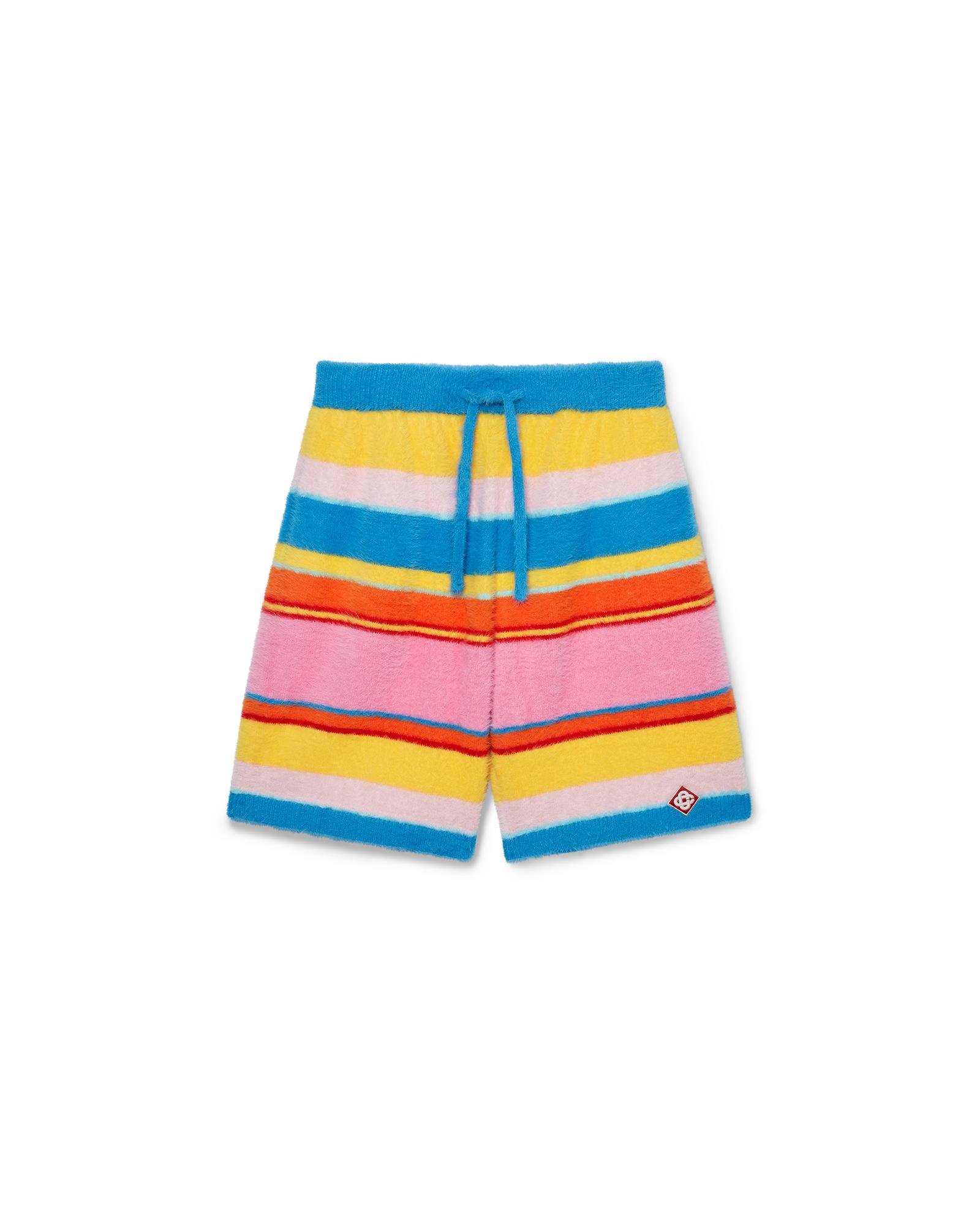 Fluffy Stripe Oversized Shorts by CASABLANCA