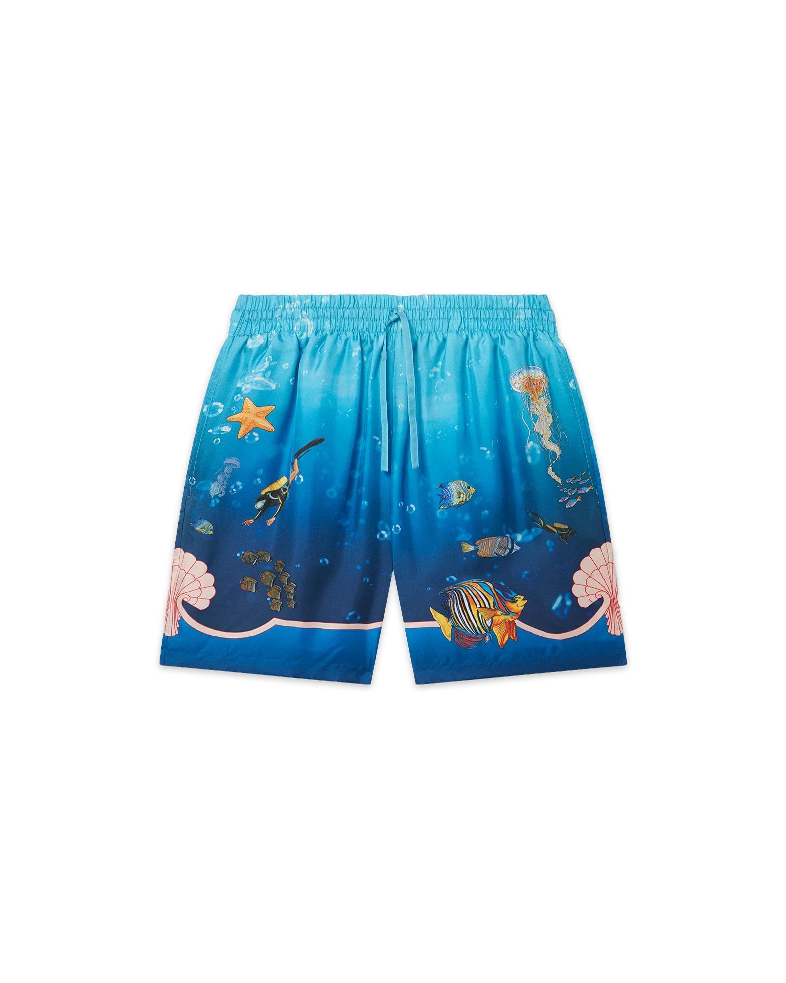 Fond Marin Silk Shorts by CASABLANCA