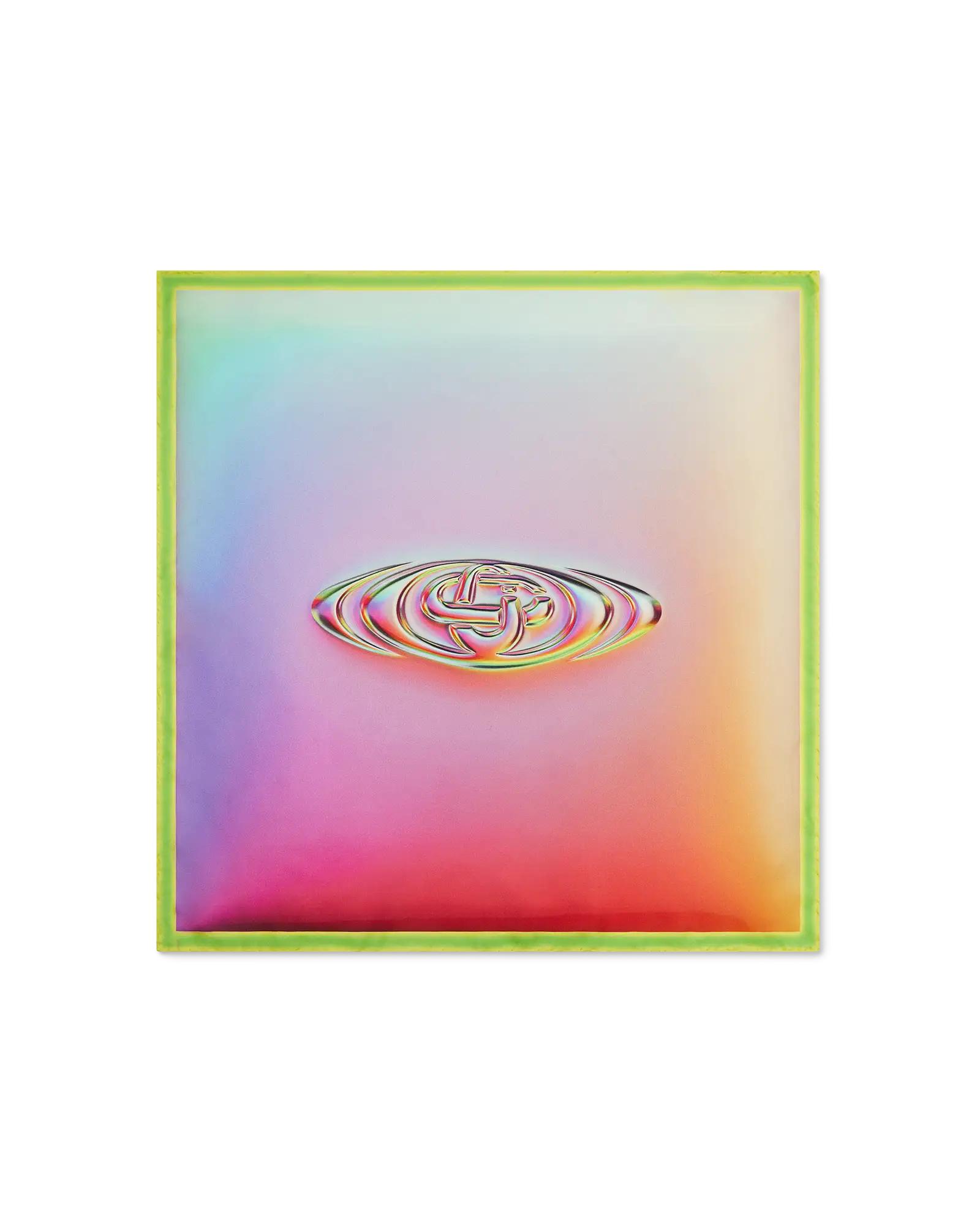 Glass Logo Gradient Medium Silk Scarf by CASABLANCA