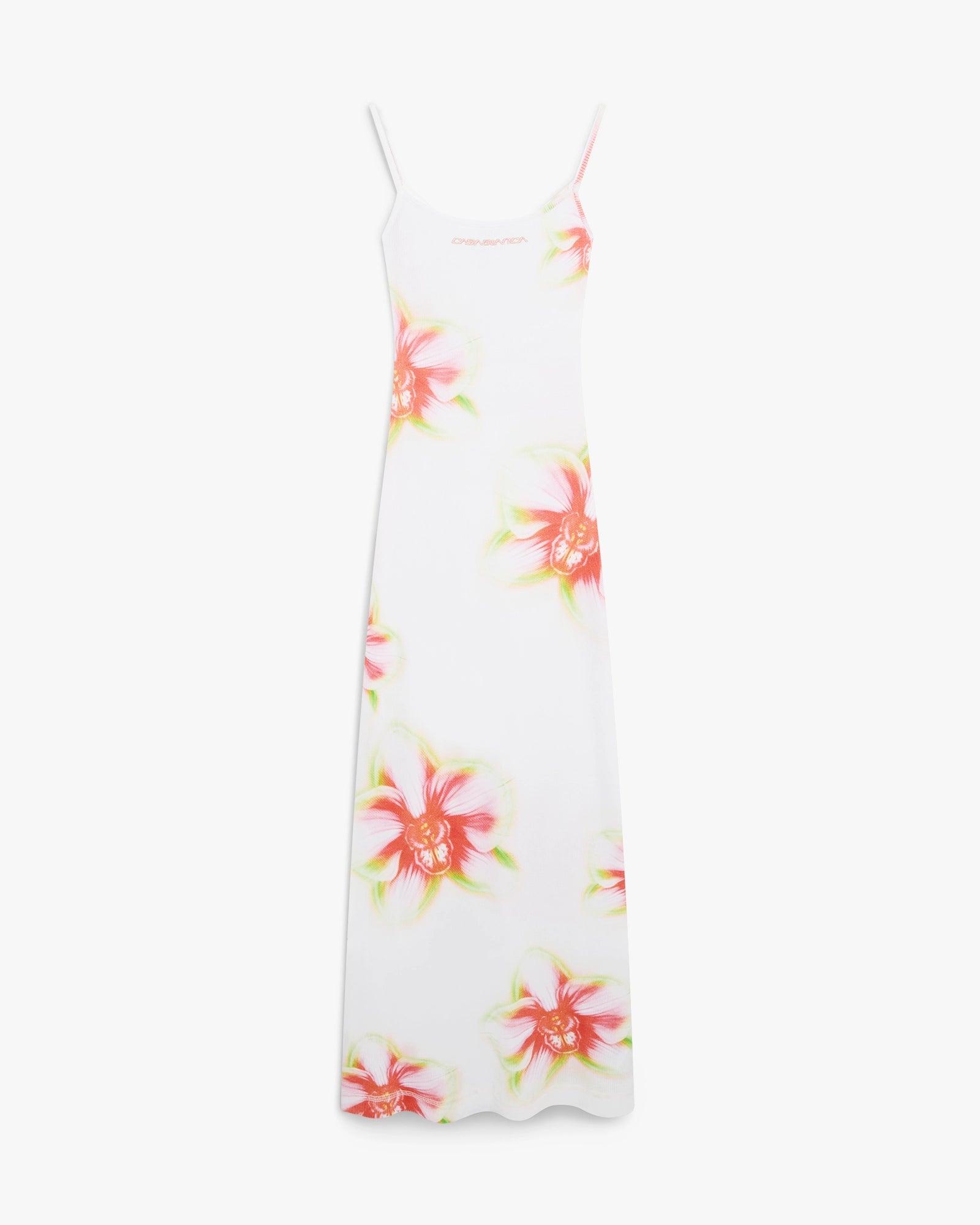 Glitch Orchid Soft Ribbed Maxi Dress by CASABLANCA
