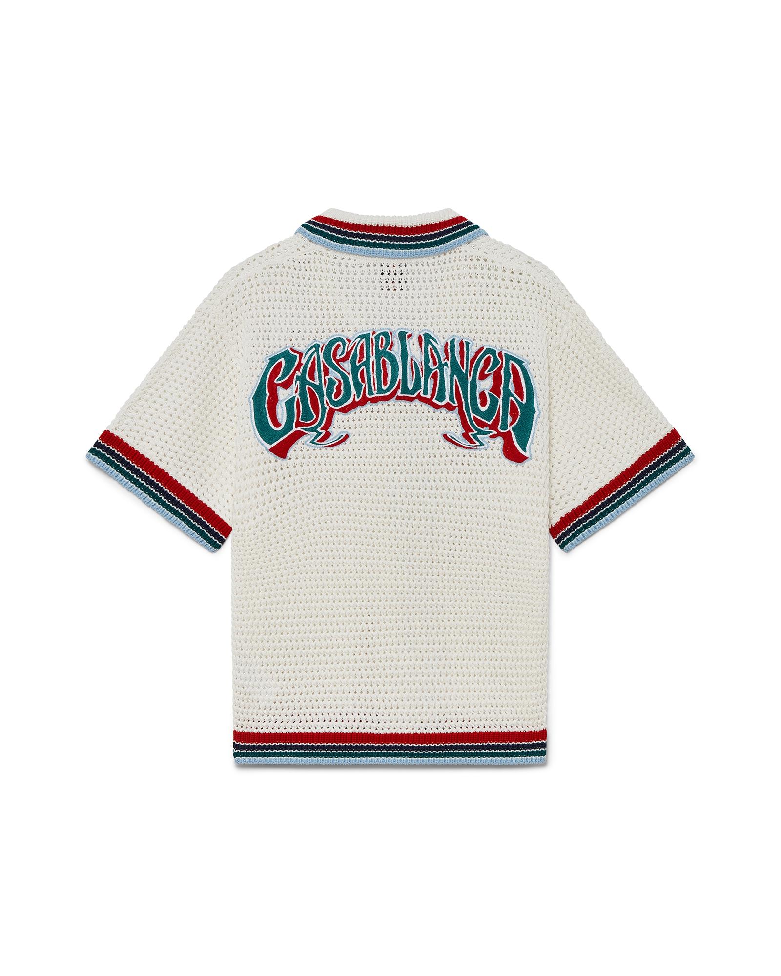 Gothic Short Sleeve Crochet Shirt by CASABLANCA