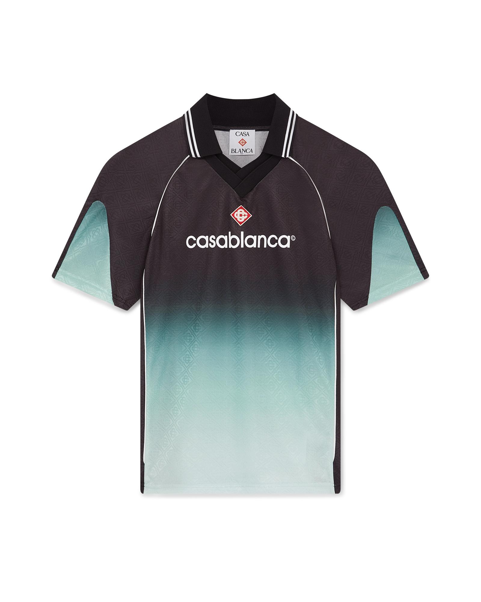 Gradient Monogram Jacquard Short Sleeve Football Shirt by CASABLANCA