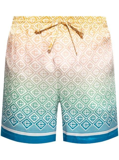 Gradient Monogram deck shorts by CASABLANCA