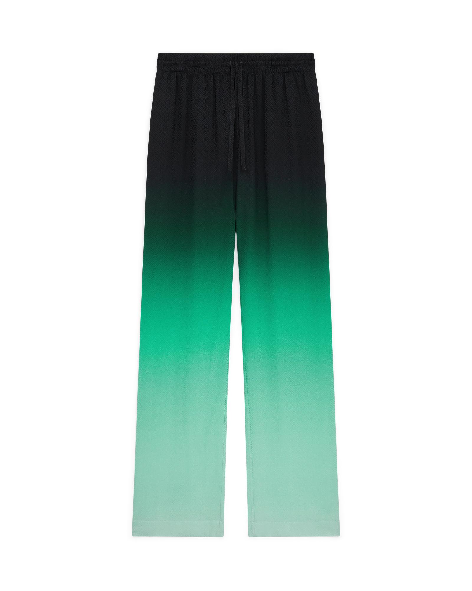 Gradient Ping Pong Jacquard Silk Trousers by CASABLANCA