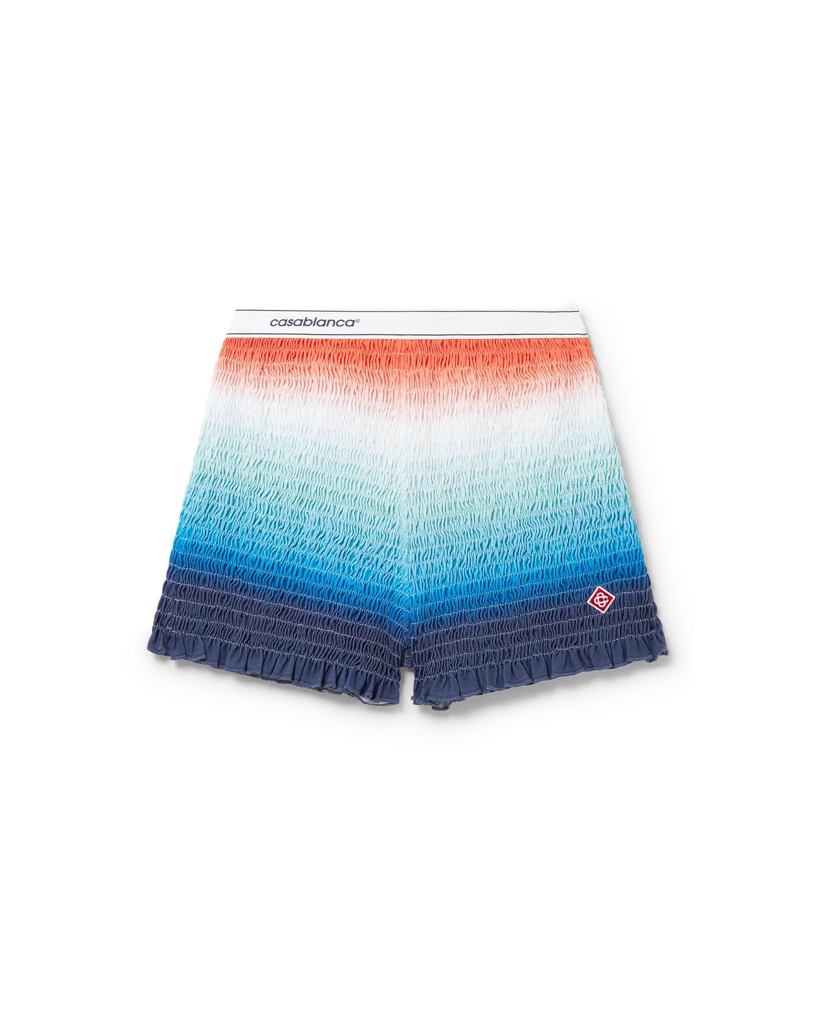 Gradient Shirred Shorts by CASABLANCA
