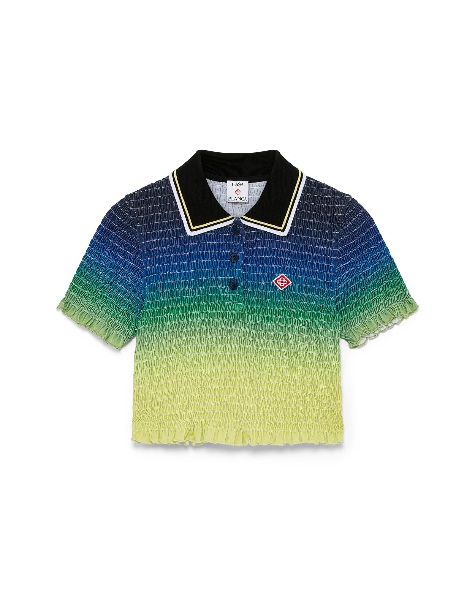 Gradient Short Sleeve Polo Shirt by CASABLANCA