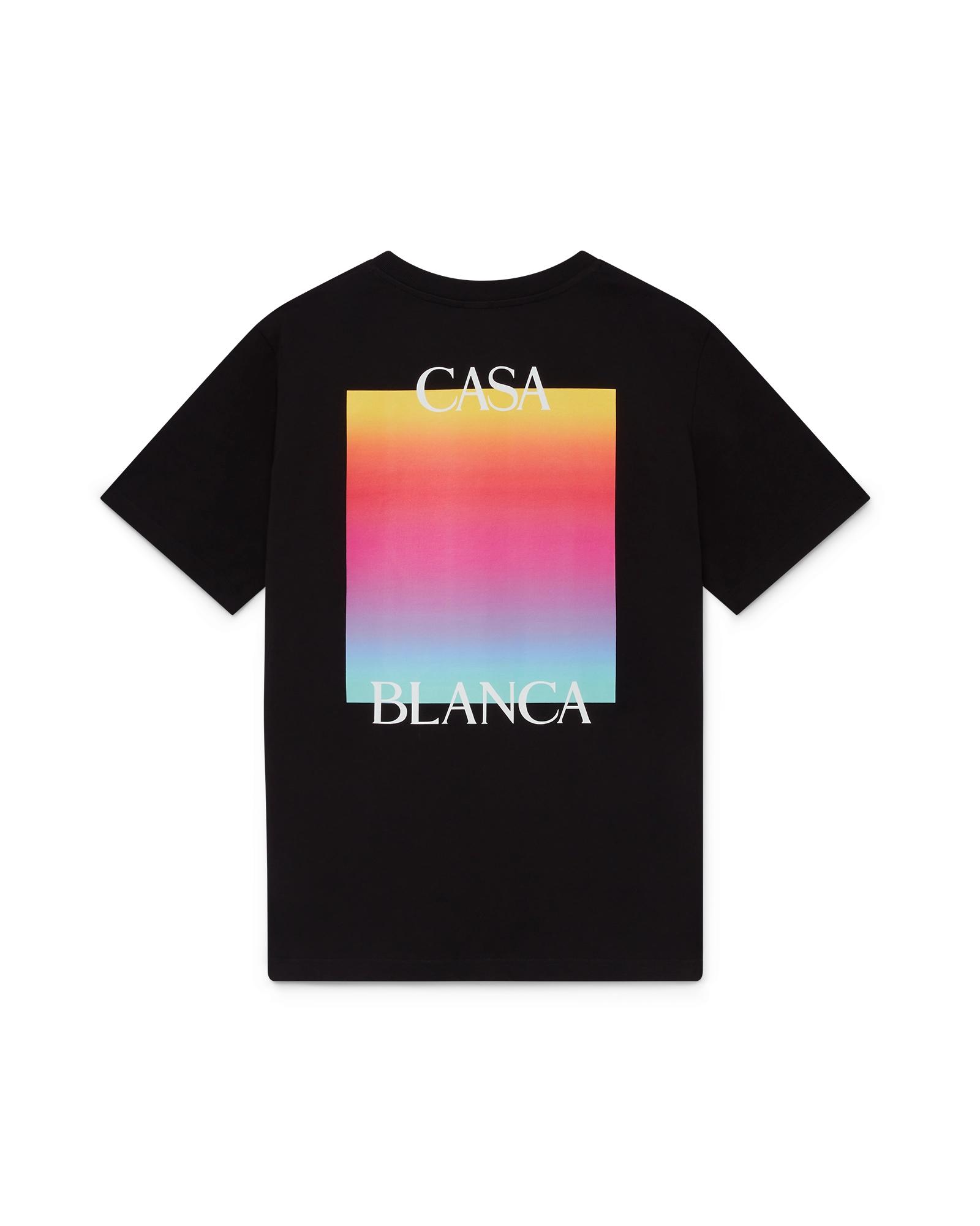 Gradient Square Logo Short Sleeve T-Shirt by CASABLANCA