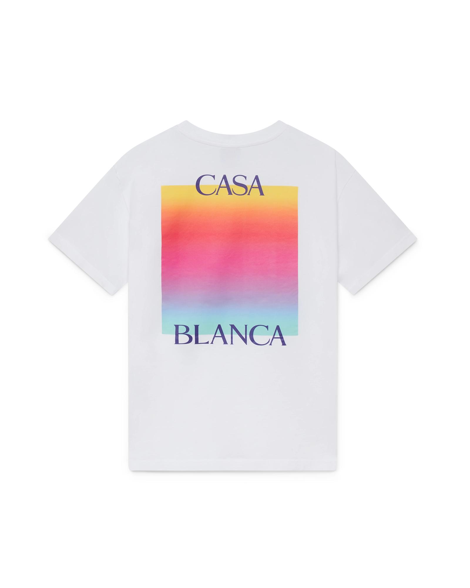 Gradient Square Logo Short Sleeve T-Shirt by CASABLANCA