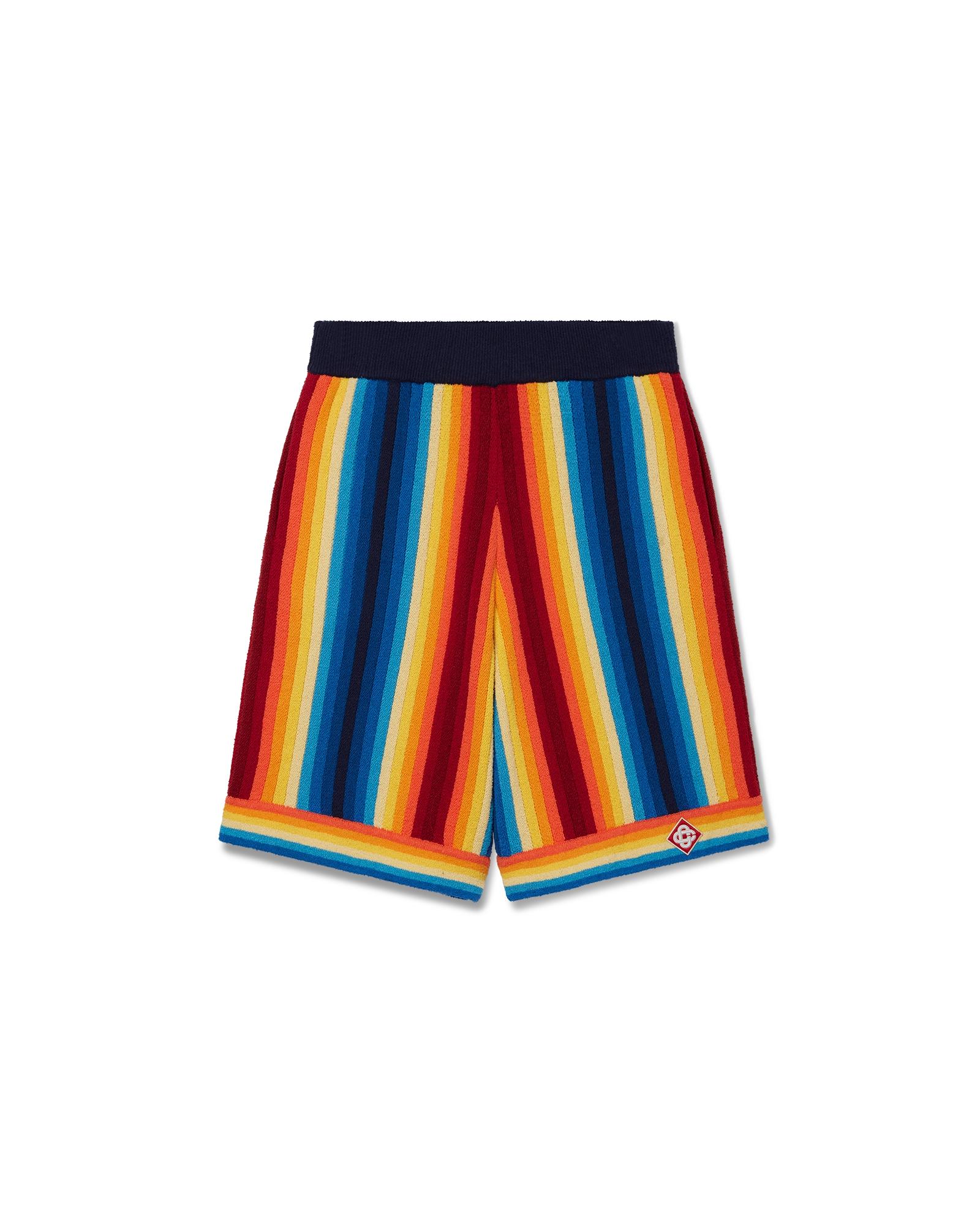 Gradient Stripe Towelling Shorts by CASABLANCA
