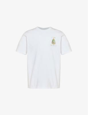 Graphic-print short-sleeve organic cotton-jersey T-shirt by CASABLANCA