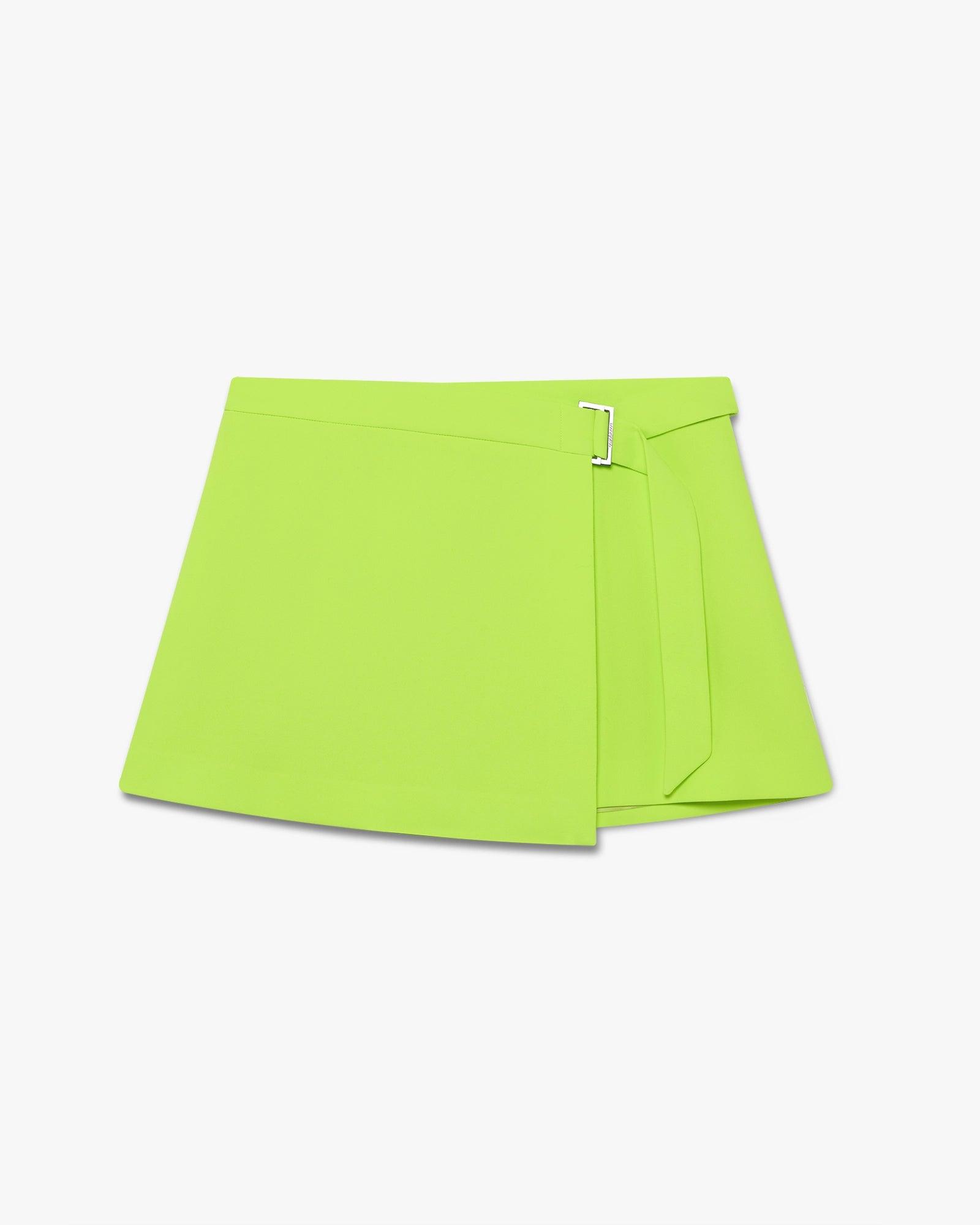 Green Crepe Mini Skirt by CASABLANCA