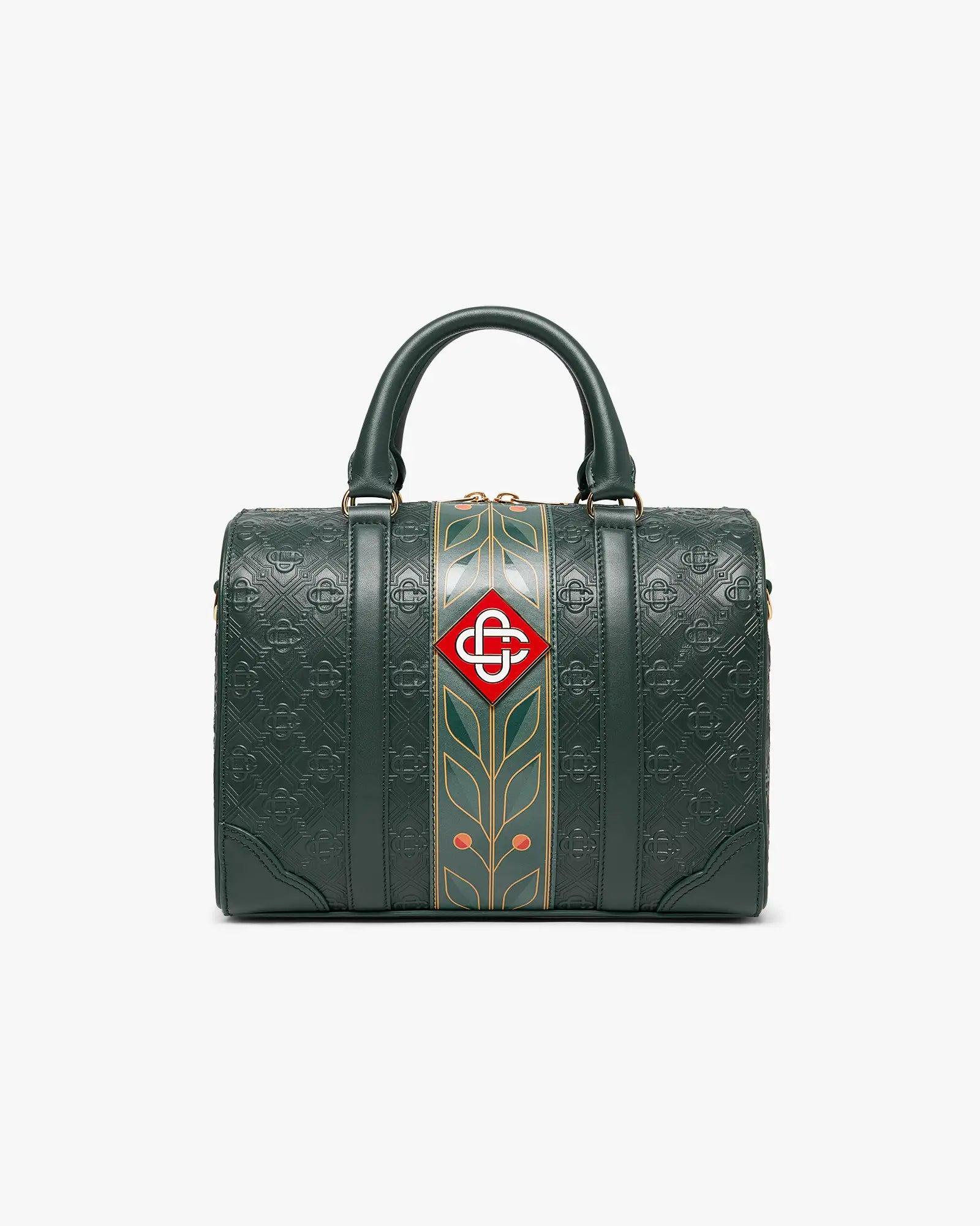 Green Mini Monogram Weekender Bag by CASABLANCA