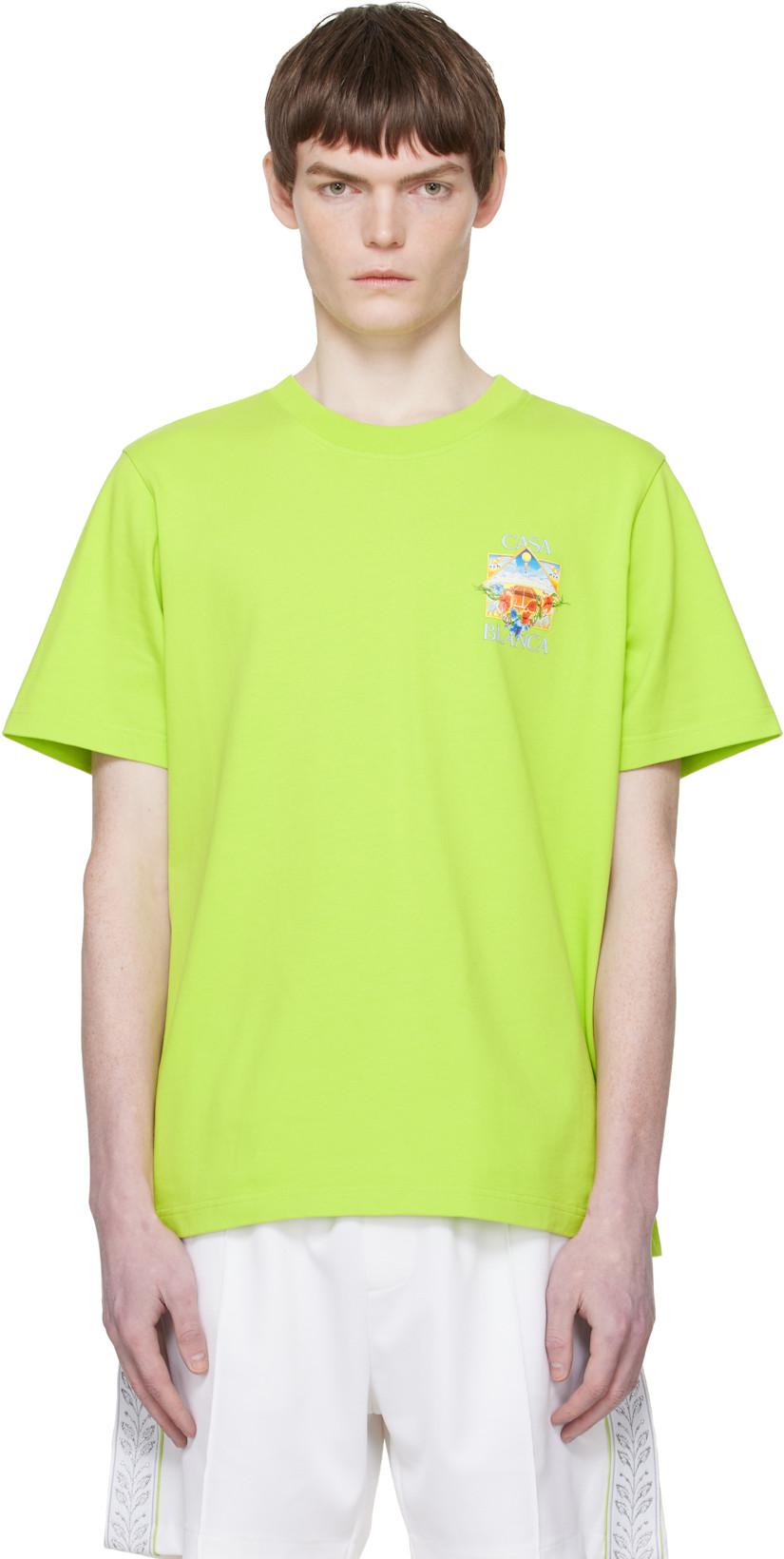 Green Tennis Landscape Classic T‑shirt by CASABLANCA