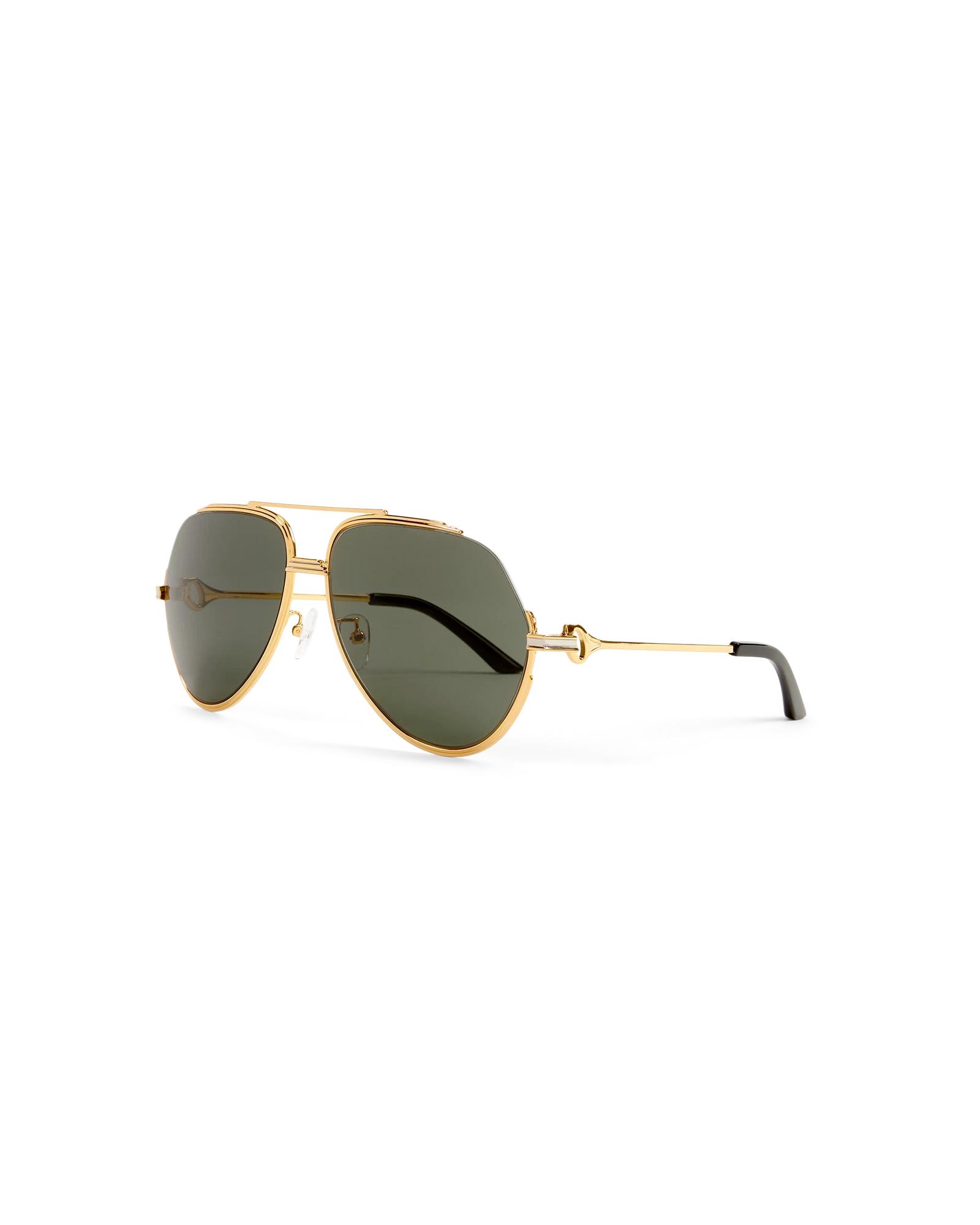 Green &amp; Gold The Albán Sunglasses by CASABLANCA