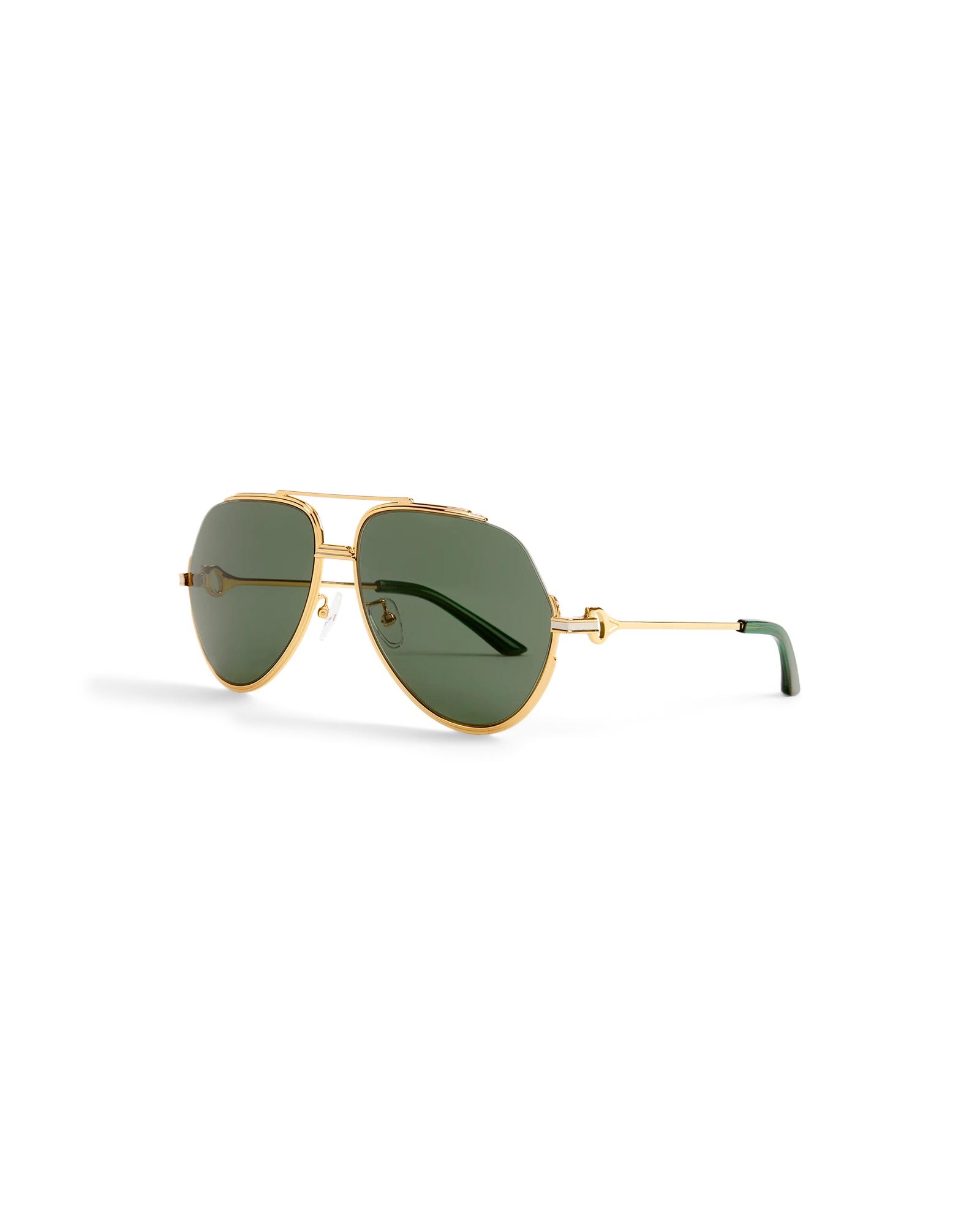 Green &amp; Gold The Albán Sunglasses by CASABLANCA