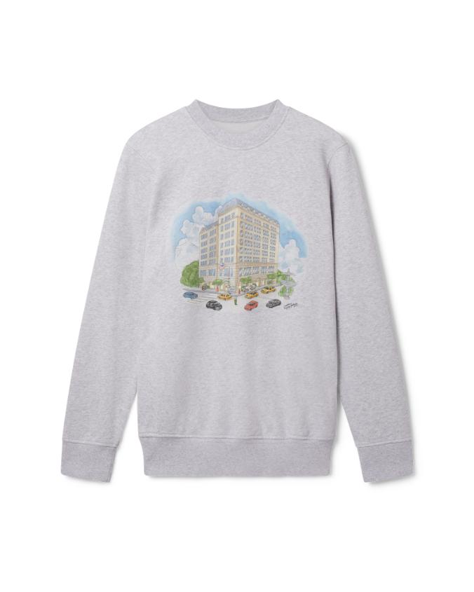 Grey Marl Fifth Avenue Sweatshirt by CASABLANCA