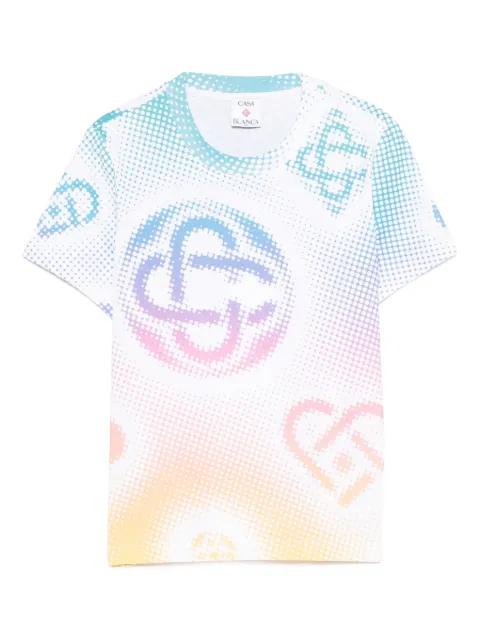 Halftone-logo T-shirt by CASABLANCA