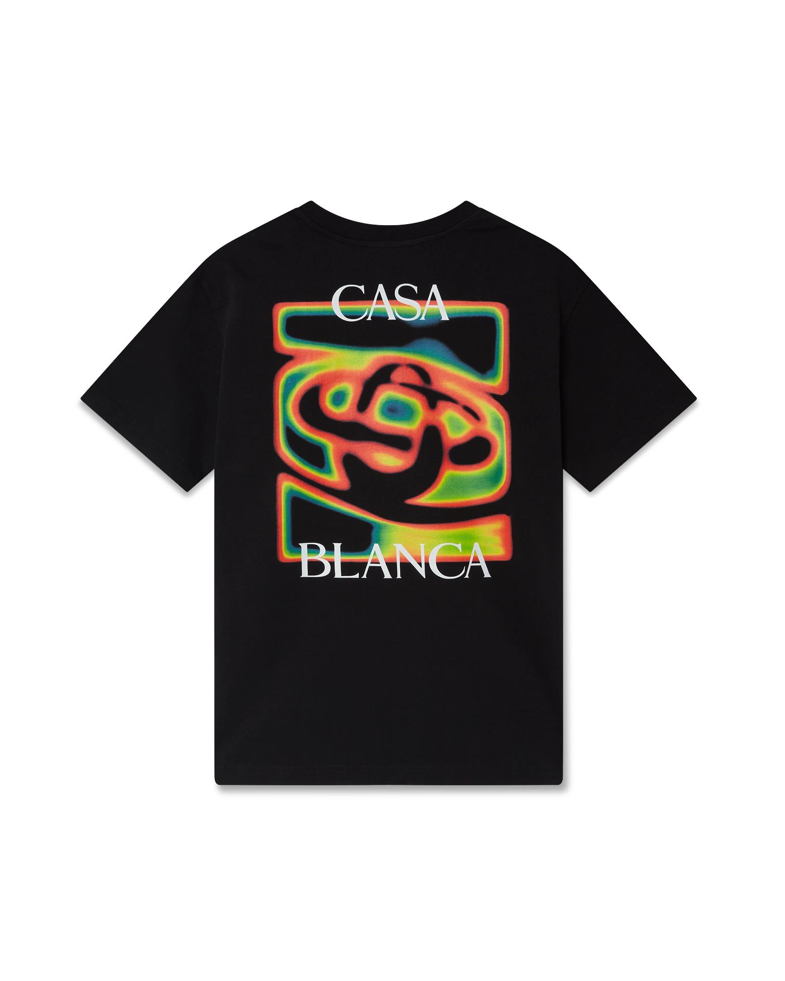 Heat Map Logo Short Sleeve T-Shirt by CASABLANCA