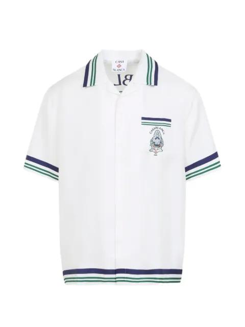 Hotel Emblem silk shirt by CASABLANCA