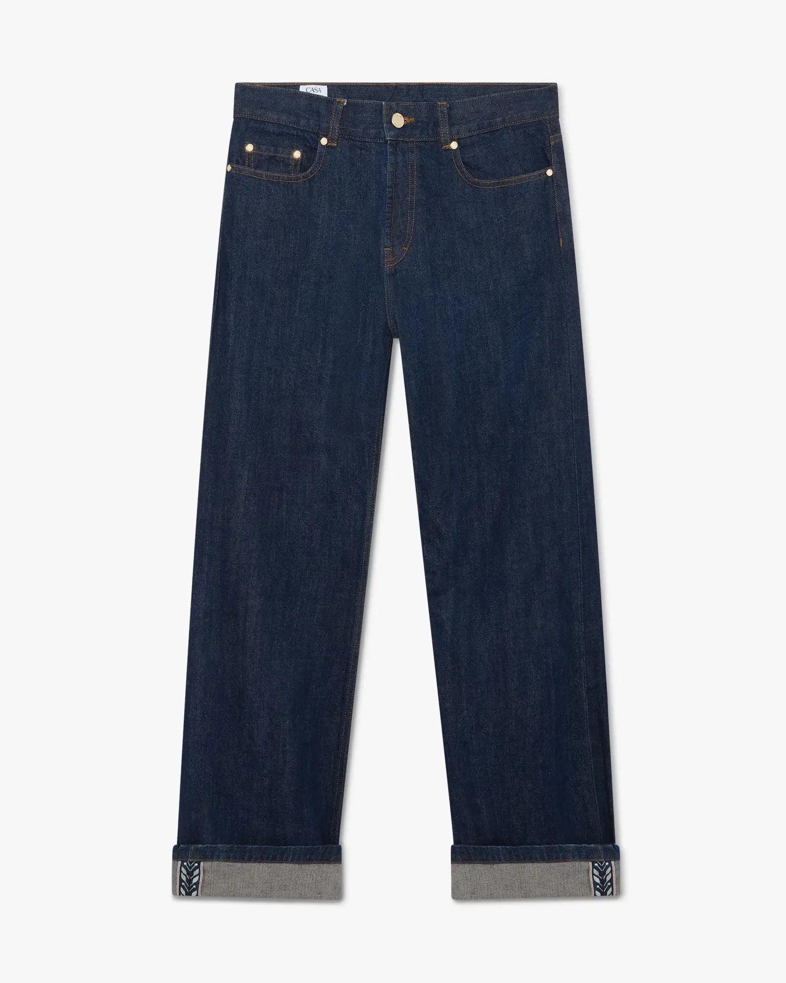 Indigo Baggy Jeans by CASABLANCA