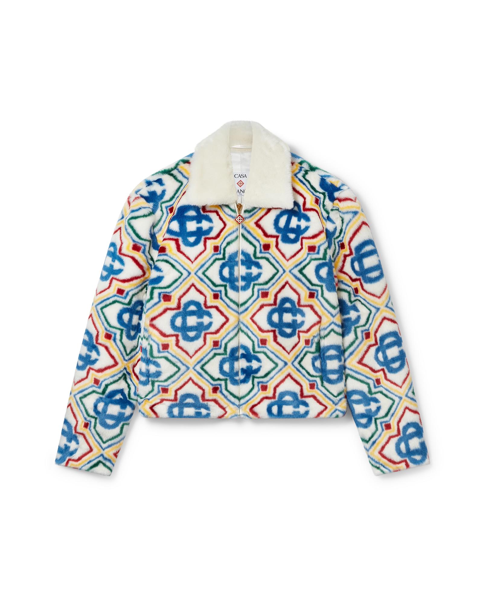 Jacquard Faux Fur Jacket by CASABLANCA
