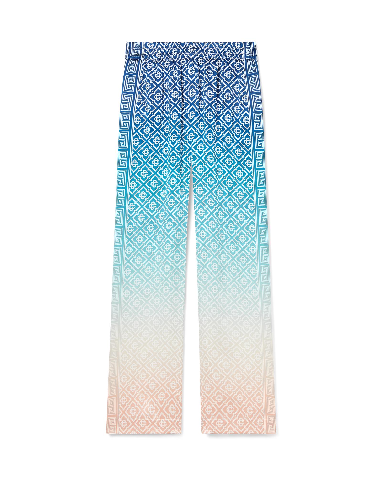 Jacquard Gradient Silk Trousers by CASABLANCA
