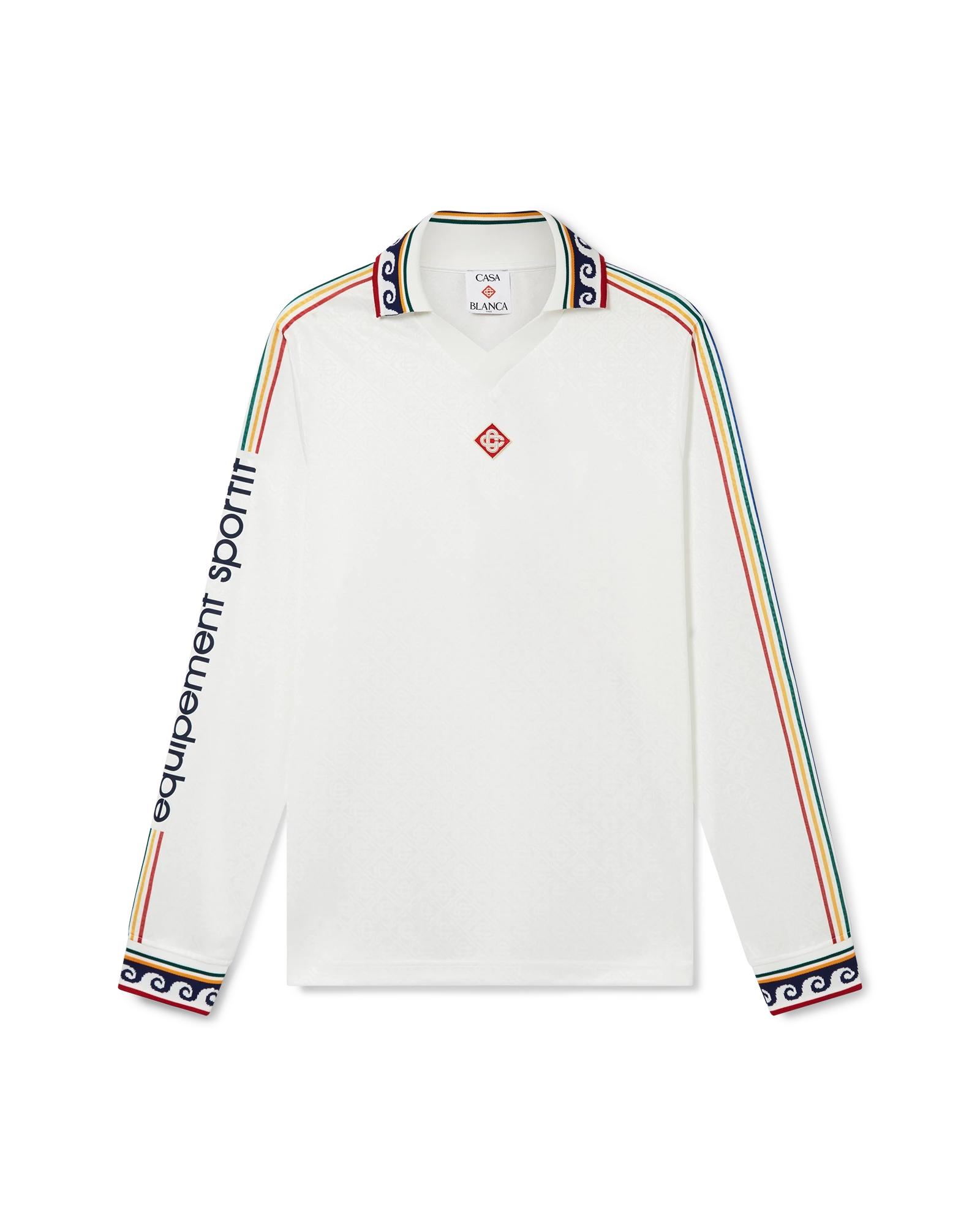 Jacquard Monogram Football Long Sleeve Shirt by CASABLANCA