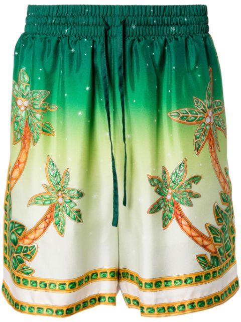 Joyaux D'Afrique silk shorts by CASABLANCA