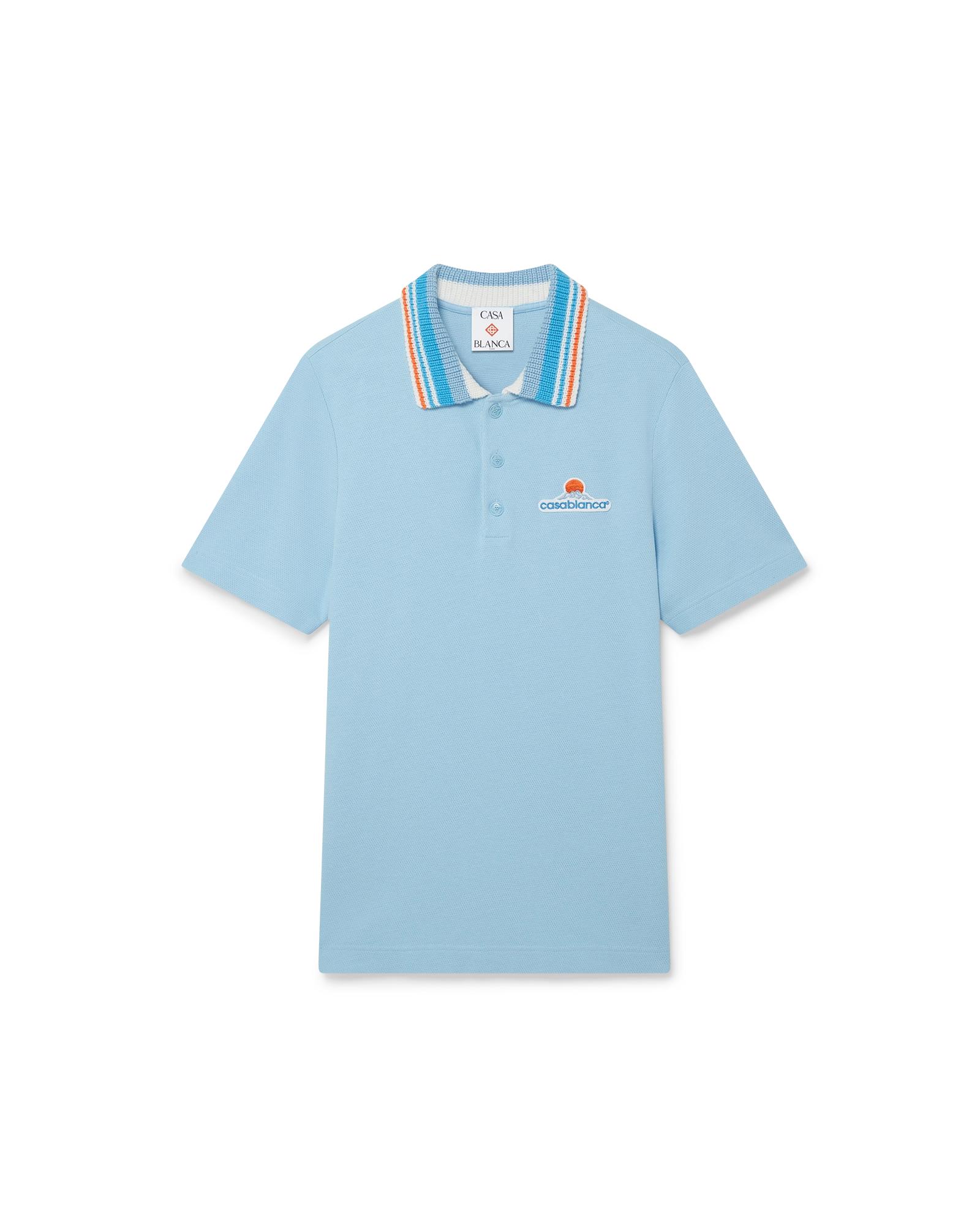 Knit Pique Short Sleeve Polo Shirt by CASABLANCA