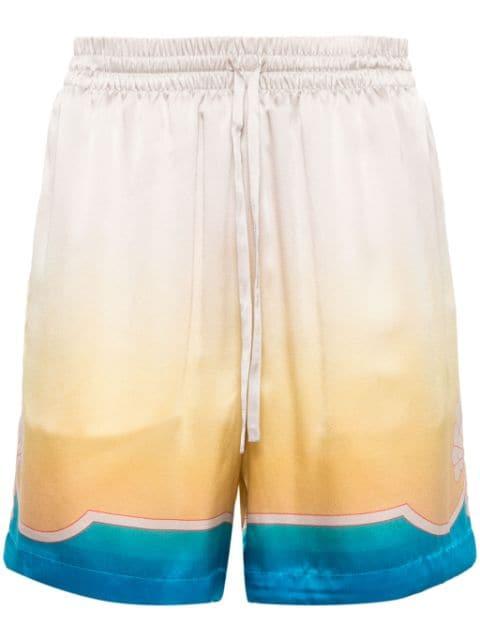 L'Arc Coloré silk shorts by CASABLANCA