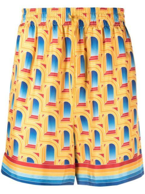 L'Arche de Jour silk shorts by CASABLANCA
