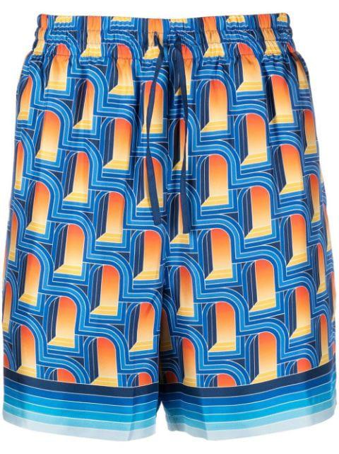 L'Arche de Nuit silk shorts by CASABLANCA