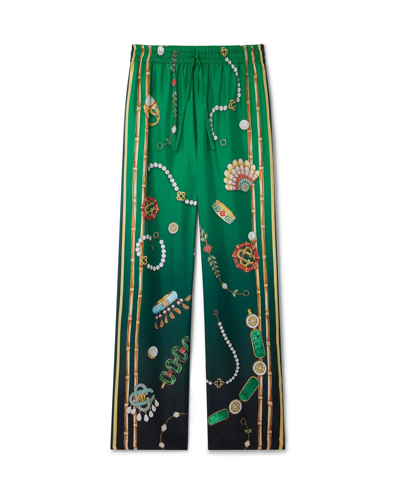 La Boite A Bijoux Silk Trousers by CASABLANCA