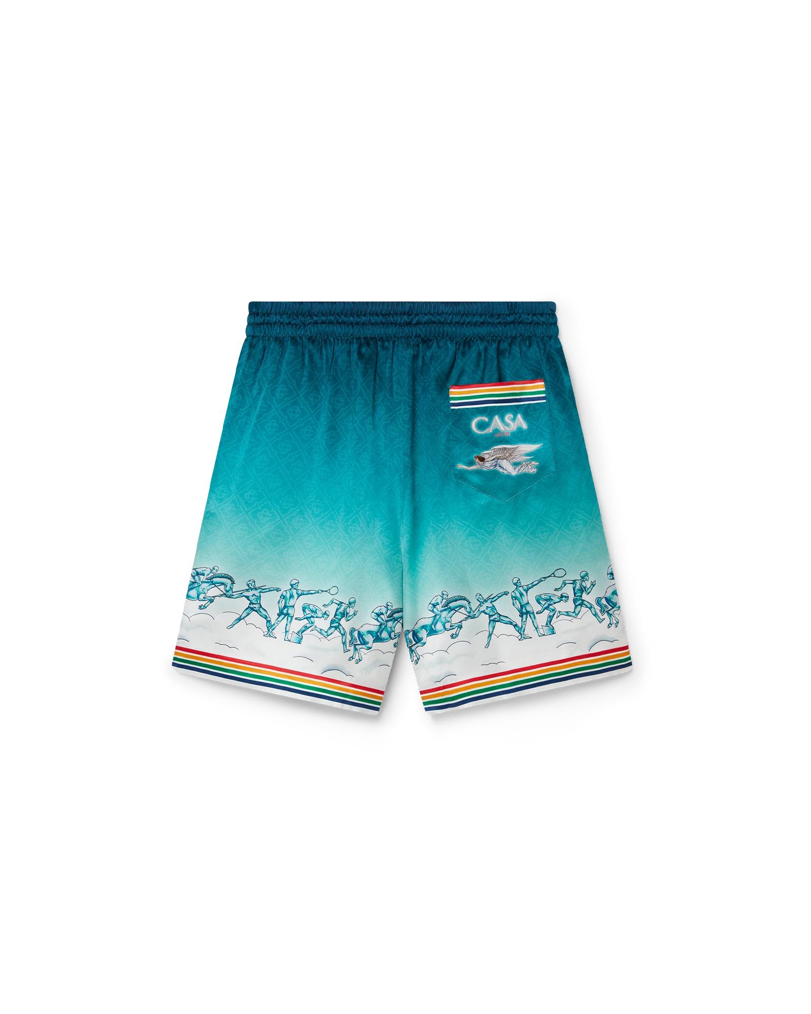 La Déesse Du Stade Silk Shorts by CASABLANCA