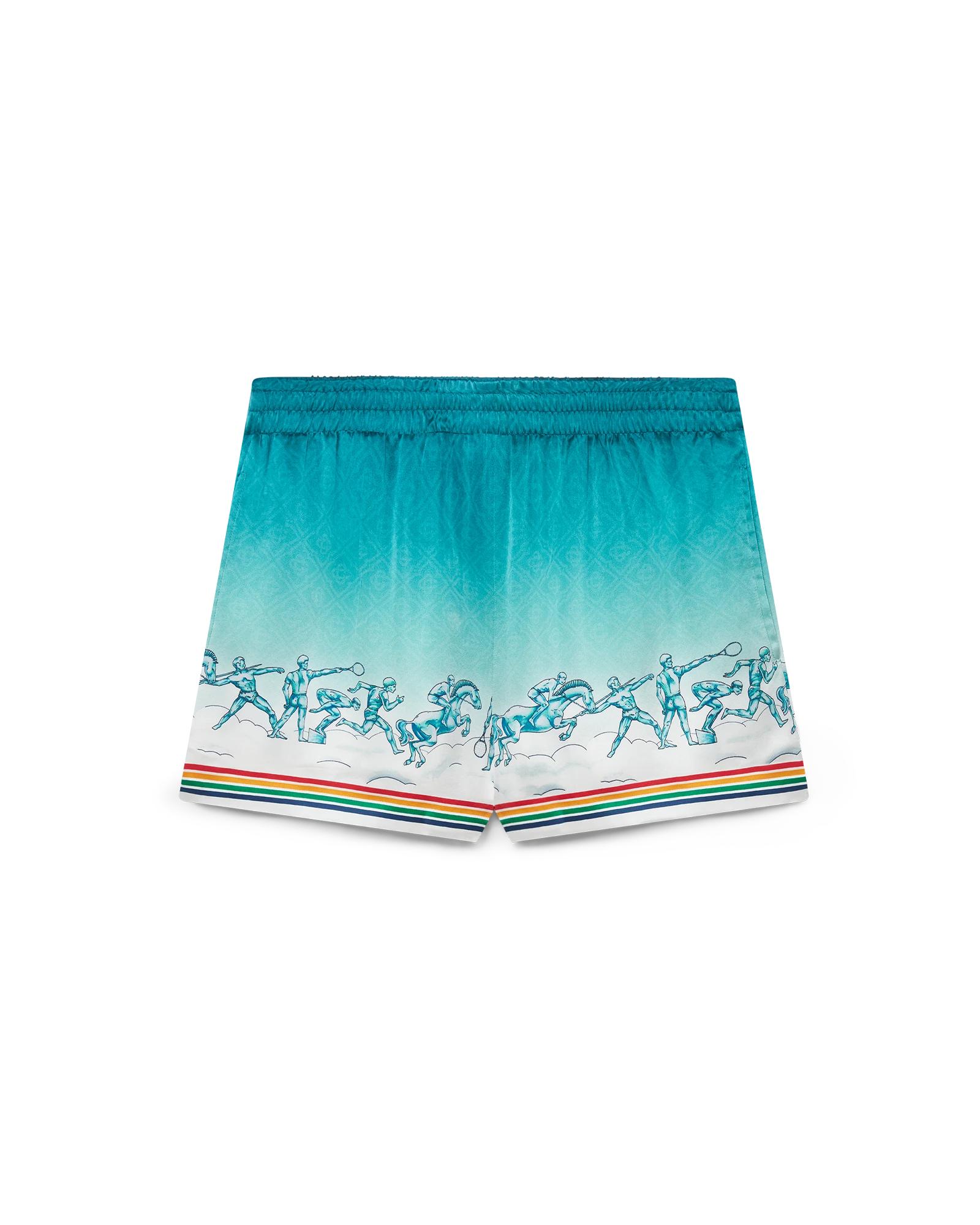 La Déesse Du Stade Silk Shorts by CASABLANCA