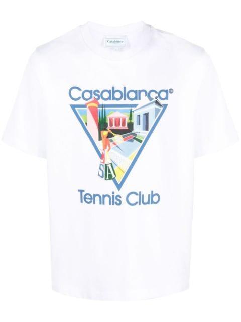 La Joueuse organic cotton T-shirt by CASABLANCA